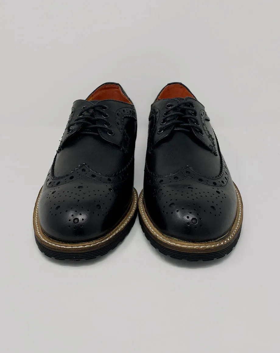 HANNOVER MEN’S OVERSIZED BROGUES | BLACK