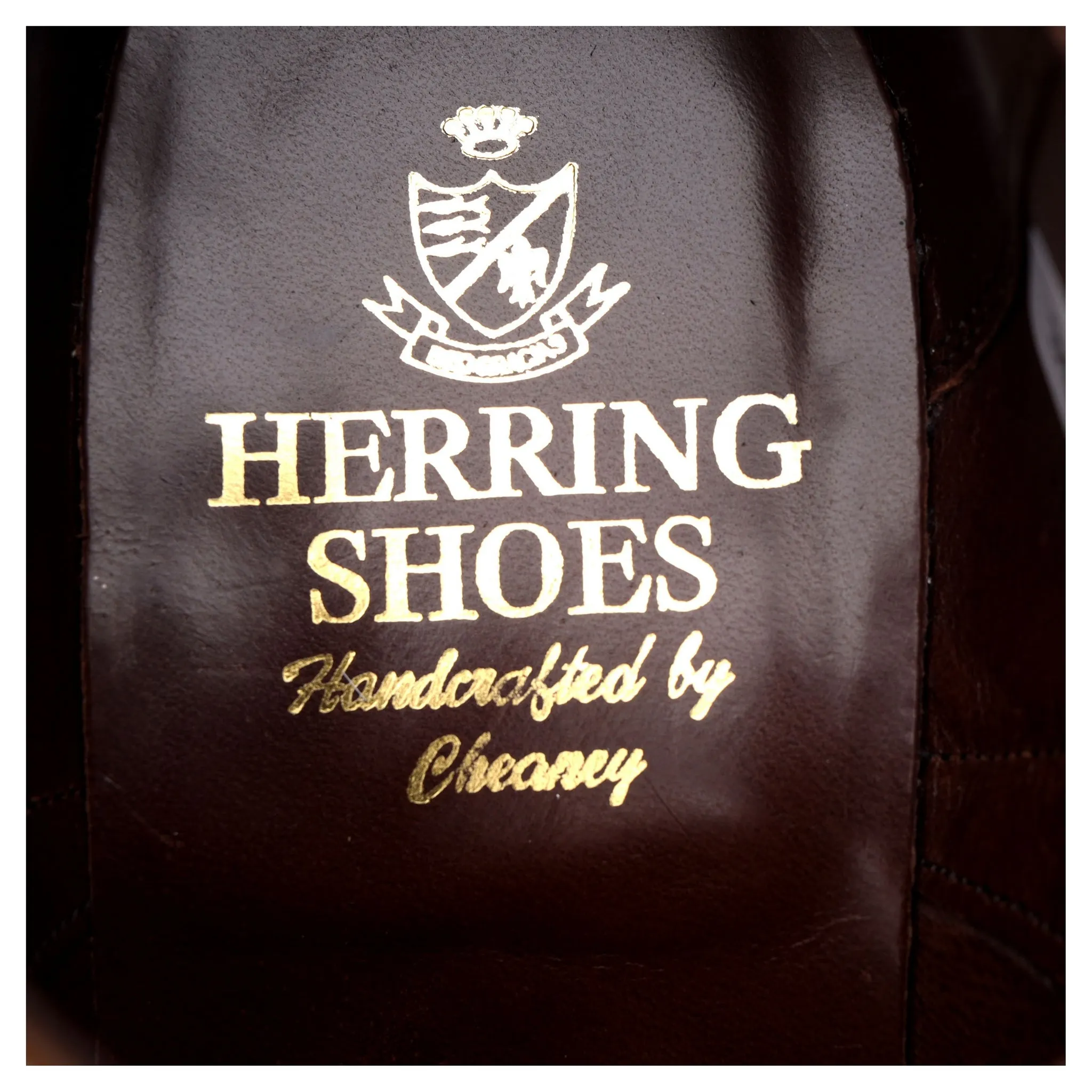 Herring 'Fencote' Dark Brown Leather Suede Oxford Brogues UK 8 F