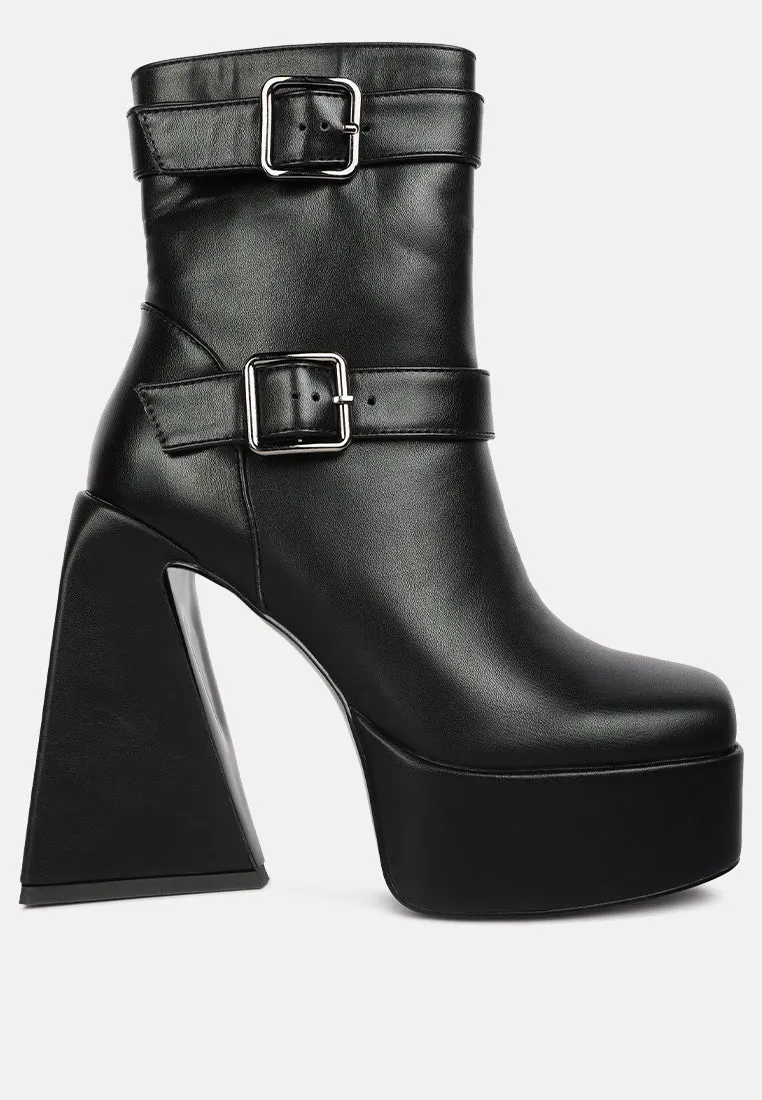 Hot Cocoa High Platform Ankle Boots