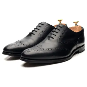 'Ilfracombe' Black Leather Oxford Brogues UK 11