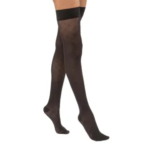 JOBST UltraSheer Diamond Pattern Compression Stockings, 15-20 mmHg, Thigh High, Silicone Dot Band, Closed Toe