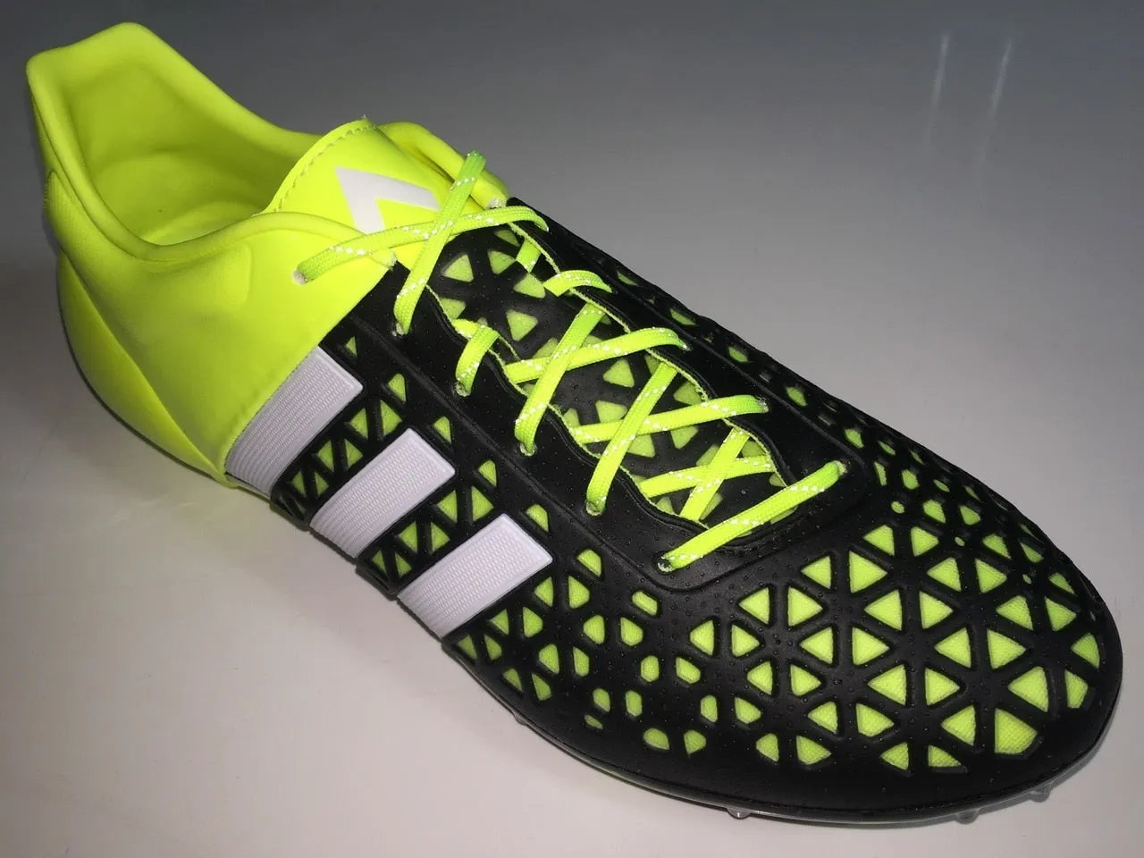 JR SR4U Laces Neon Yellow Reflective