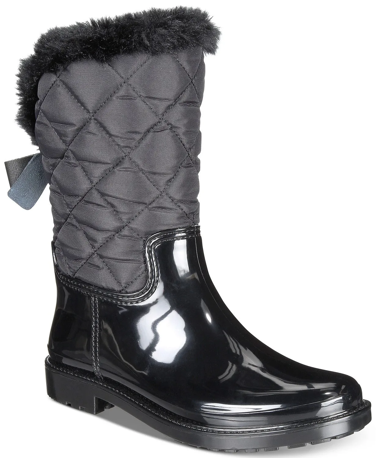 Kate Spade Womens Reid Quilted Faux Fur Winter Boots, Size 6M