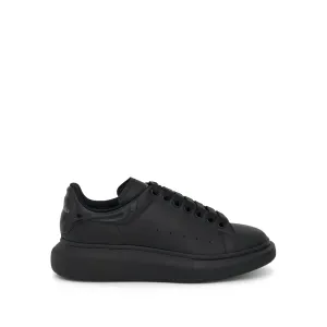 Larry Oversized Heel Sneaker in Black/Black