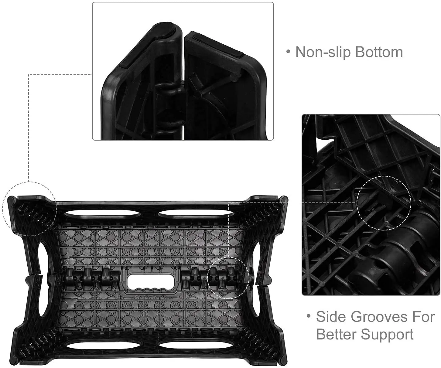 Lightweight Anti-Skid Folding Step Stool