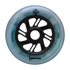 Luminous LED Inline Wheels 125mm/85a - Black Pearl - Sold by the Single Wheel