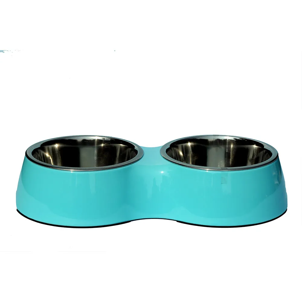 Melamine Double Diner - Anti-Skid-Blue