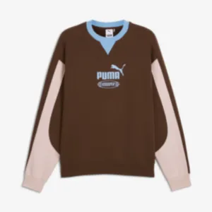 mens puma x kidsuper crewneck (espresso brown)