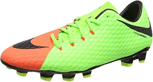 Nike Herren Hypervenom Phelon 3 Fg Fußballschuhe, Grün (Elctrc Green/Black-Hyper Orange-Volt), 42.5 EU