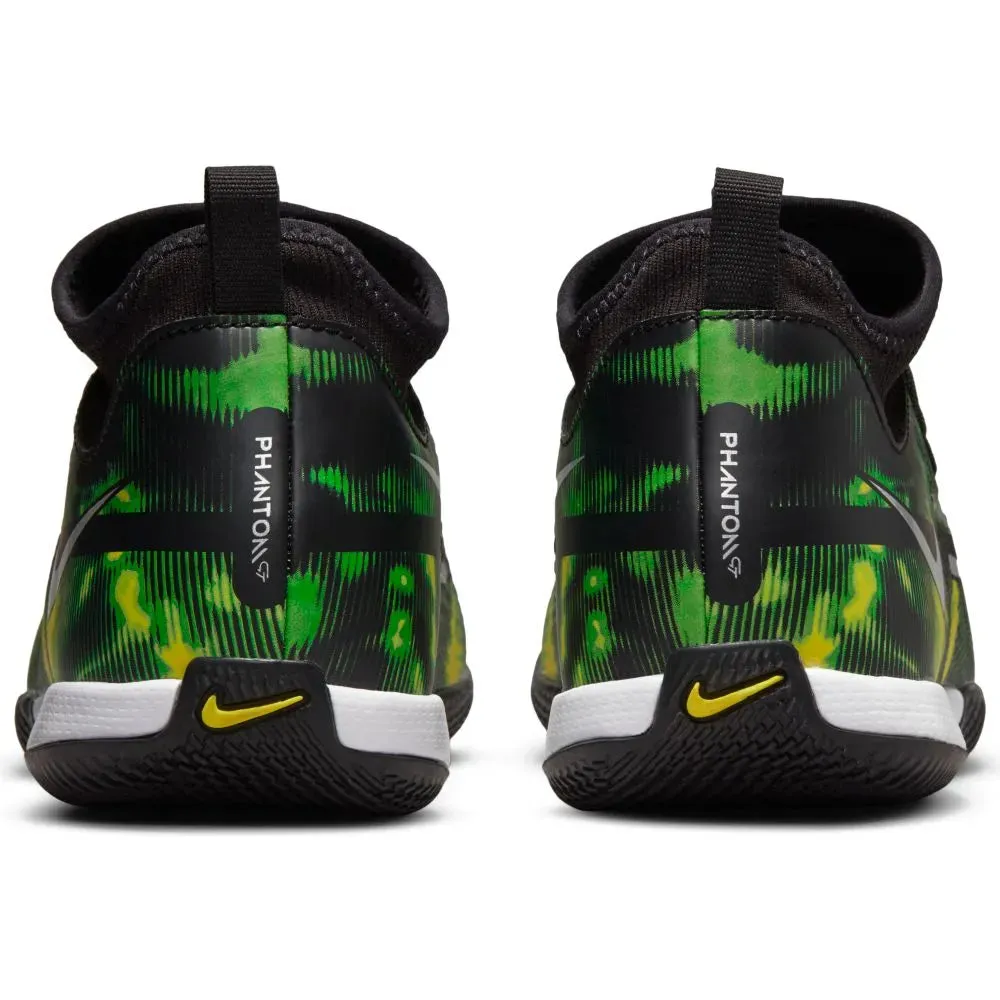 Nike JR Phantom GT2 Academy DF SW IC - Black-Green Strike