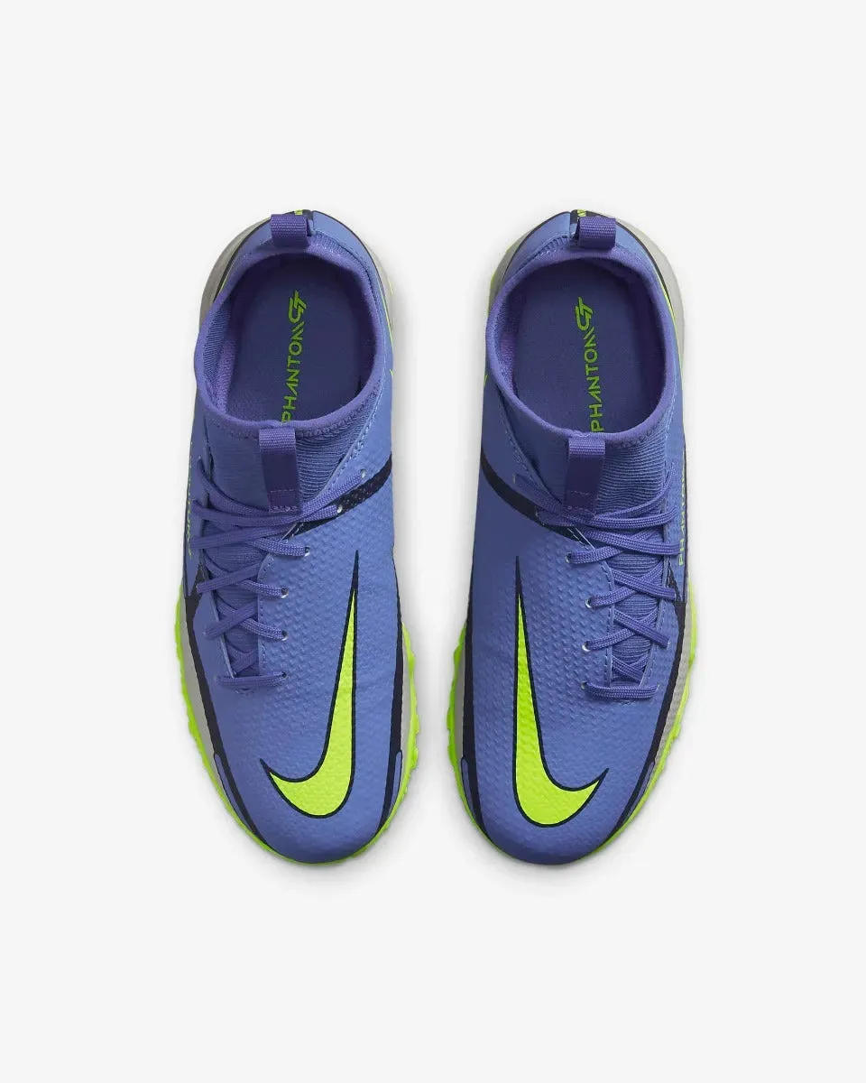 Nike JR Phantom Gt2 Academy  DF TF - Sapphire-Volt-Grey