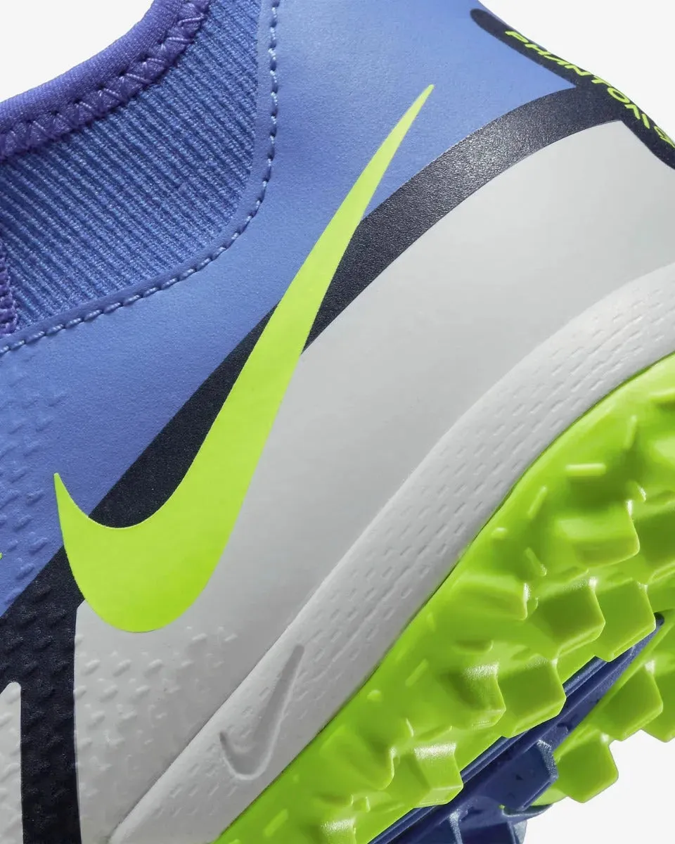 Nike JR Phantom Gt2 Academy  DF TF - Sapphire-Volt-Grey