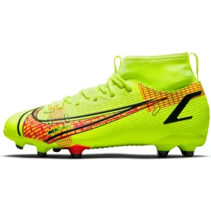 Nike JR Superfly 8 Academy FG-MG - Volt-Bright Crimson