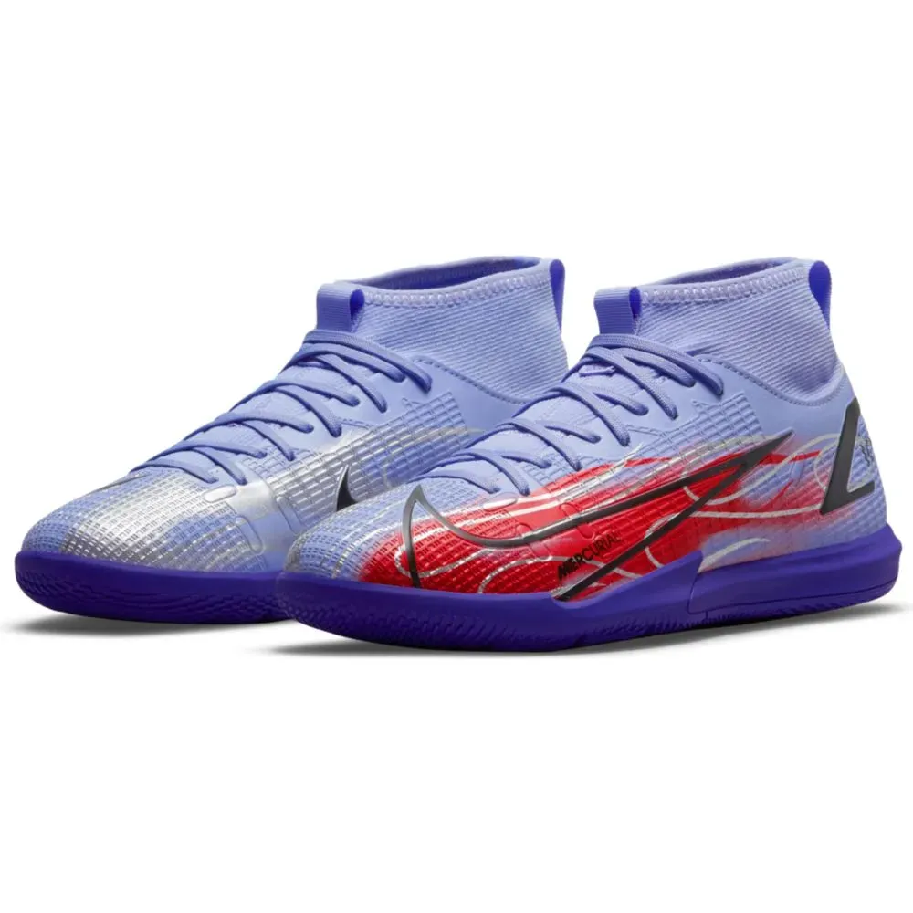 Nike JR Superfly 8 Academy KM IC - Light Thistle-Bright Crimson