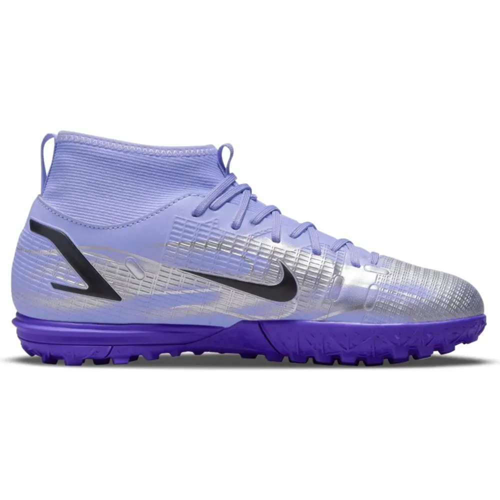 Nike JR Superfly 8 Academy KM TF - Light Thistle-Bright Crimson