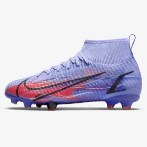 Nike JR Superfly 8 PRO KM FG - Light Thistle-Bright Crimson