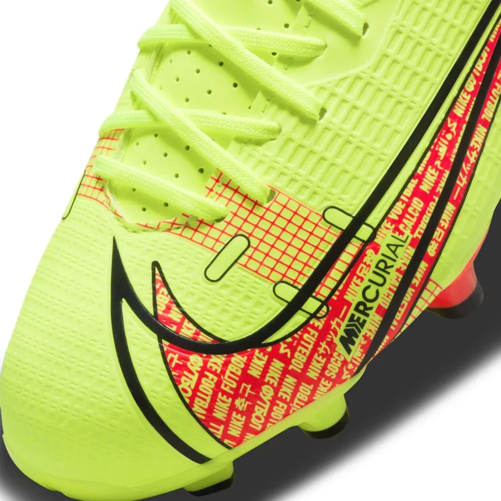 Nike JR Vapor 14 Academy FG-MG - Volt-Bright Crimson