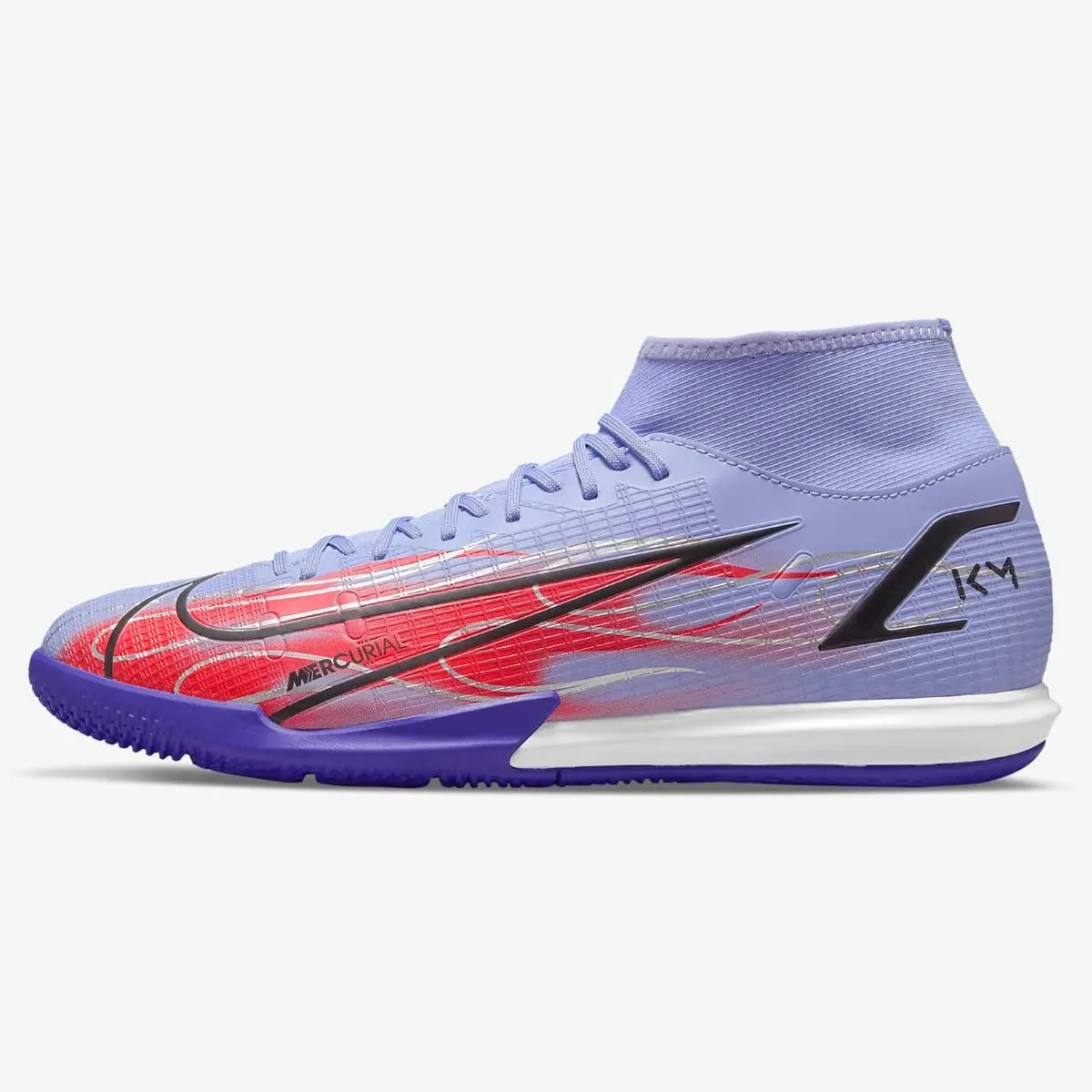 Nike Superfly 8 Academy KM IC - Light Thistle-Bright Crimson