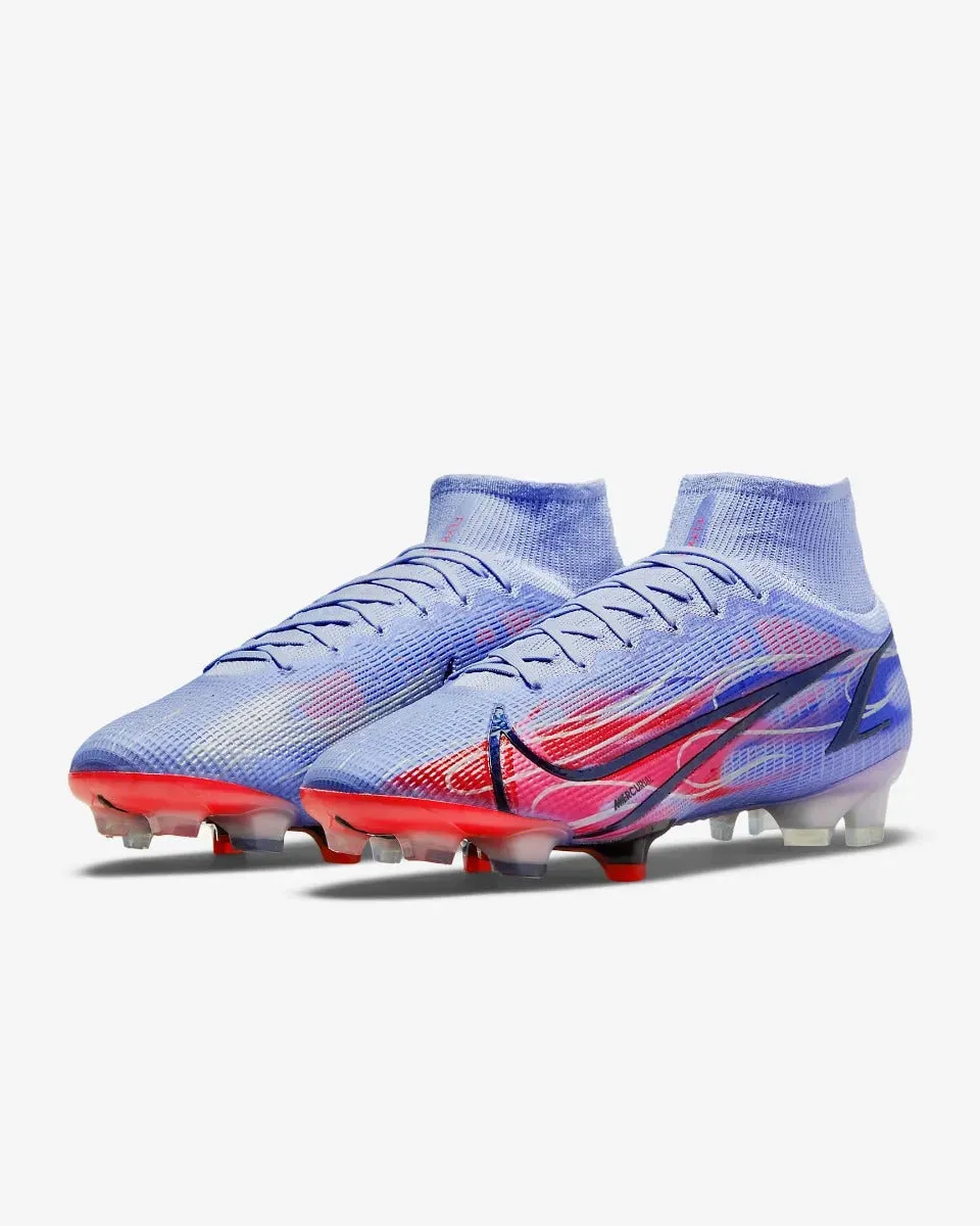 Nike Superfly 8 Elite KM FG - Light Thistle-Bright Crimson