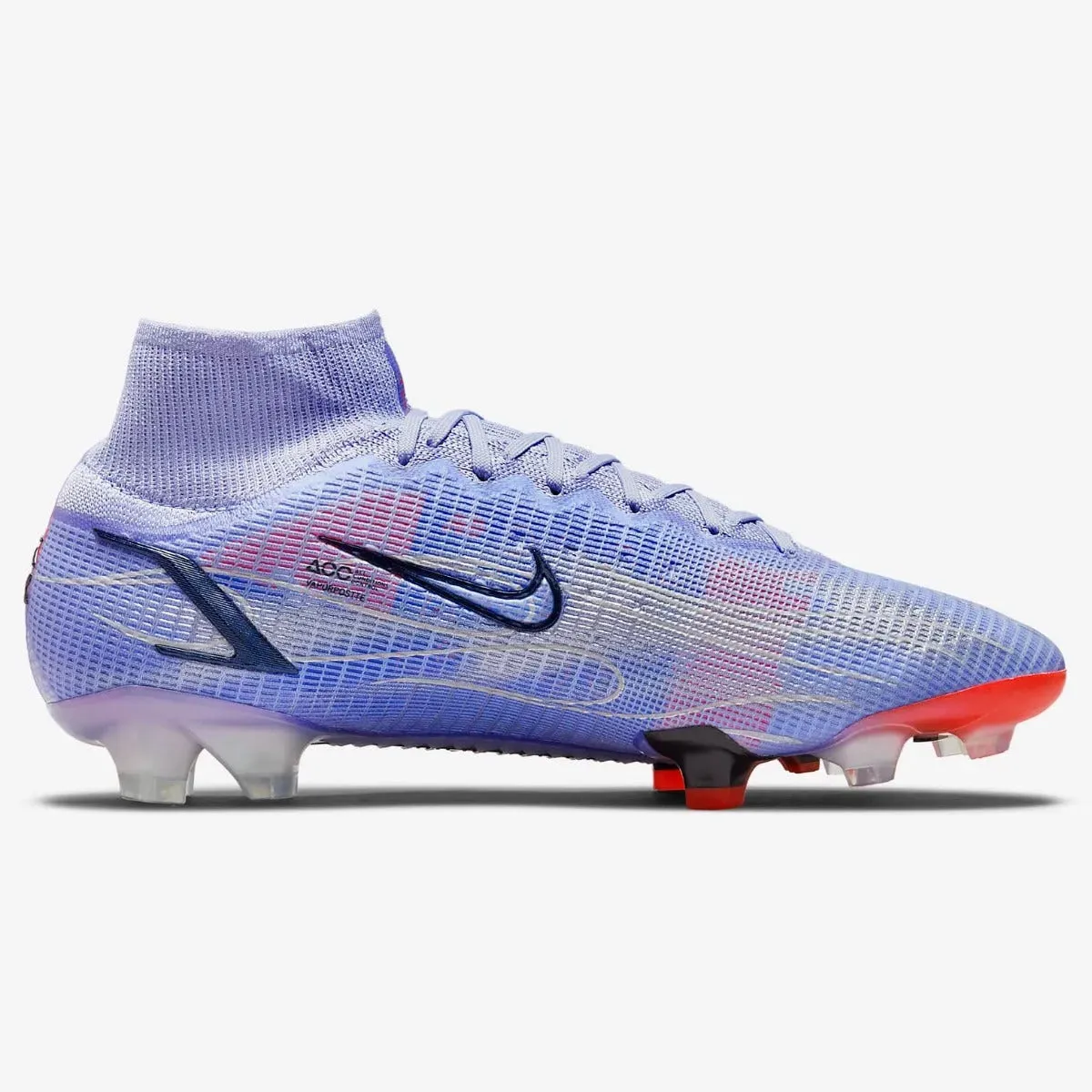 Nike Superfly 8 Elite KM FG - Light Thistle-Bright Crimson