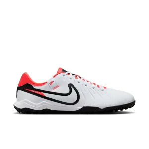 Nike Tiempo Legend 10 Academy TF Turf Soccer Cleat - White/Black/Bright Crimson