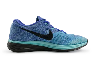 Nike Women's Flyknit Lunar 3 Running Shoes Light Aqua/Persian Violet/University Blue