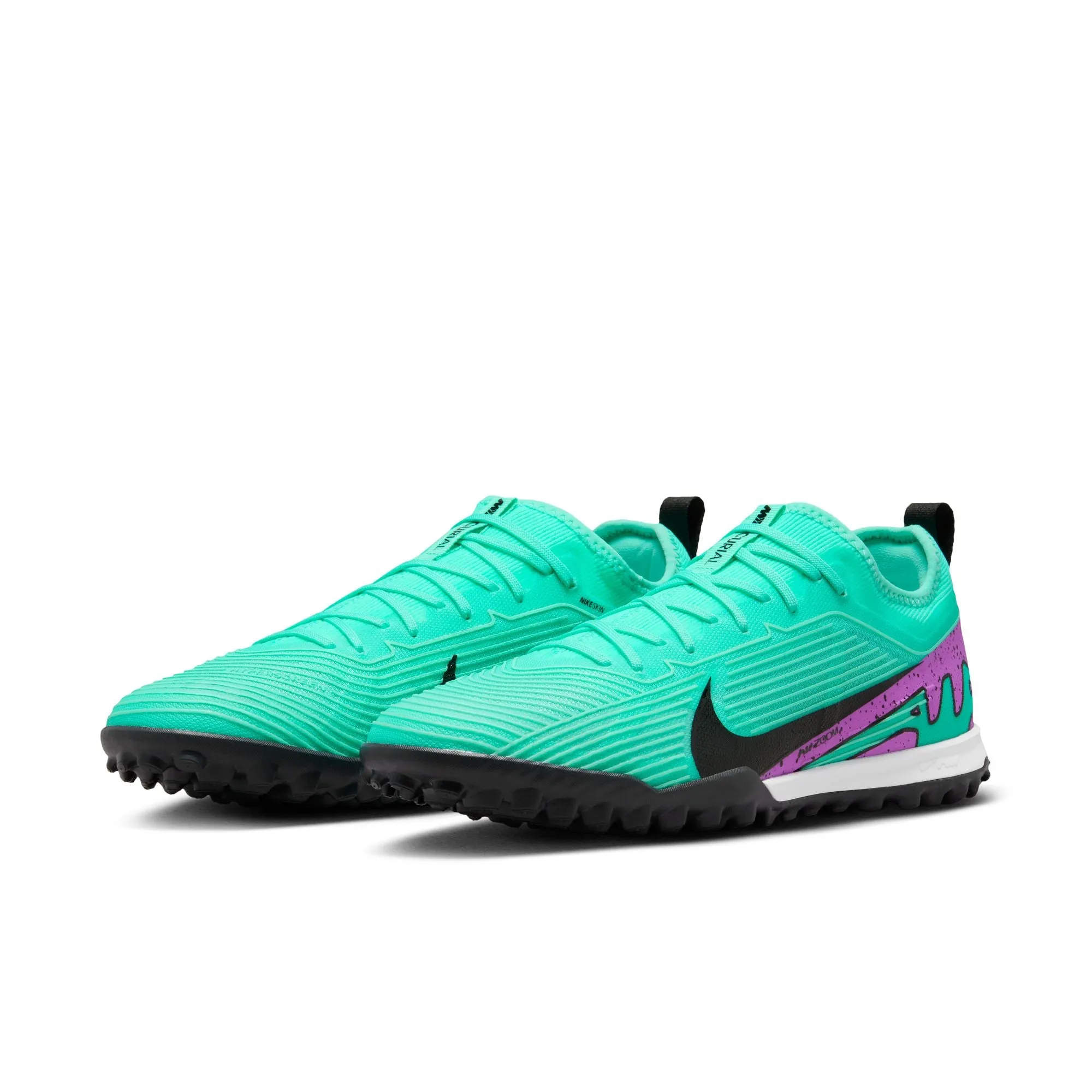 Nike Zoom Mercurial Vapor 15 Pro TF Soccer Shoes - Hyper Turquoise/Fuchsia Dream/Black/White