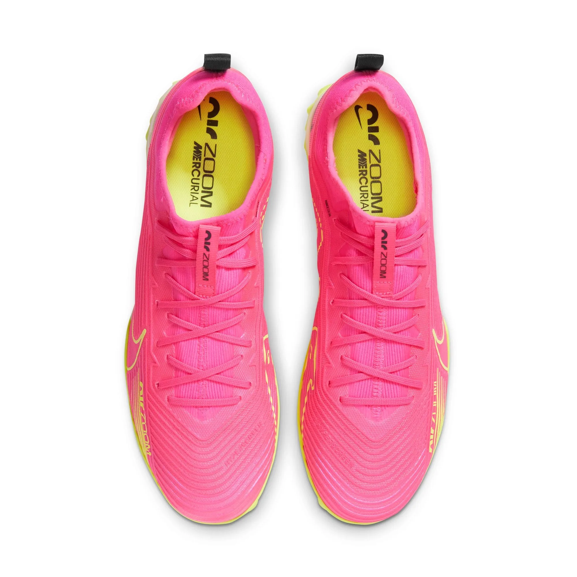 Nike Zoom Mercurial Vapor 15 Pro TF Soccer Shoes - PinkBlast/Volt/Grey