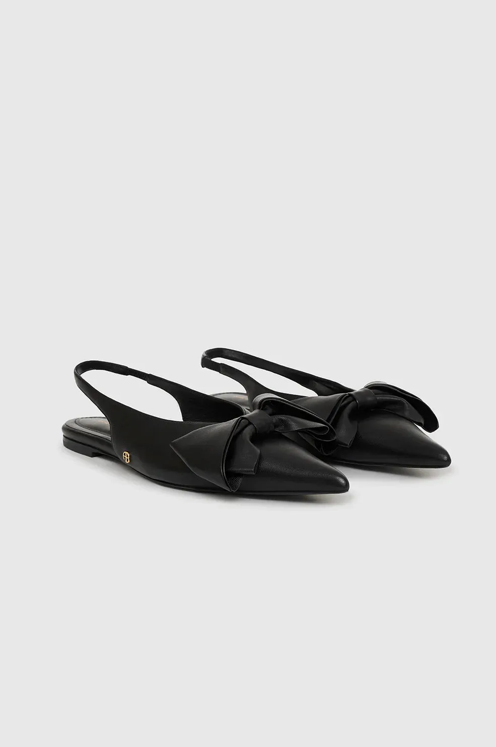 NINA SLINGBACK FLATS WITH BOW