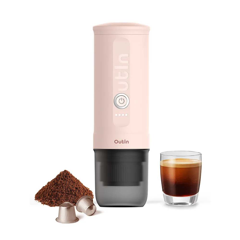 OutIn Nano Portable Espresso Machine (Rose Quartz) X BCRF Gift Set