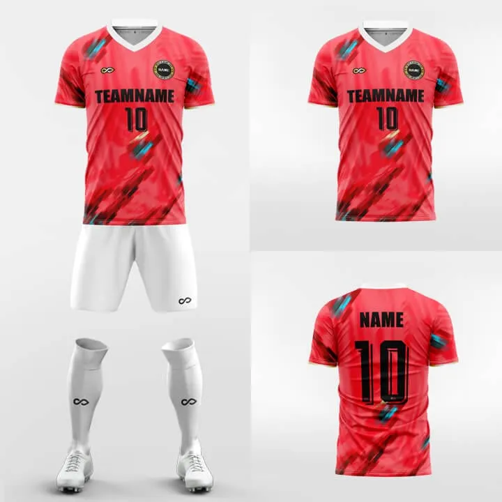 Paintbrush-Custom Soccer Jerseys Kit Sublimated Design