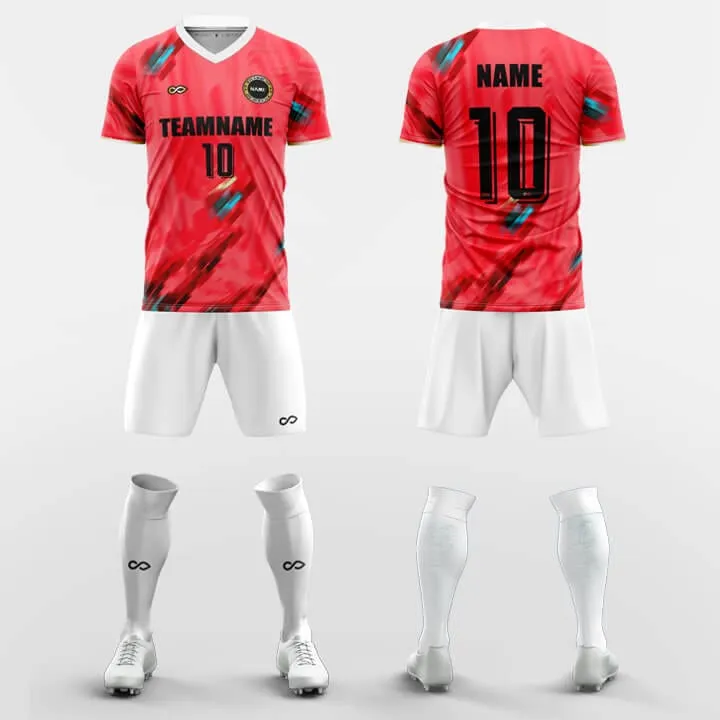 Paintbrush-Custom Soccer Jerseys Kit Sublimated Design