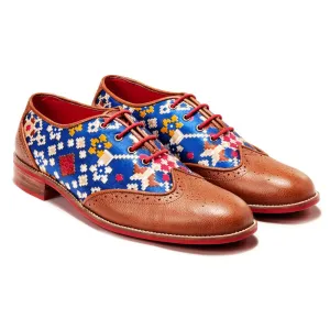 Patola Brogues Men – Cobalt