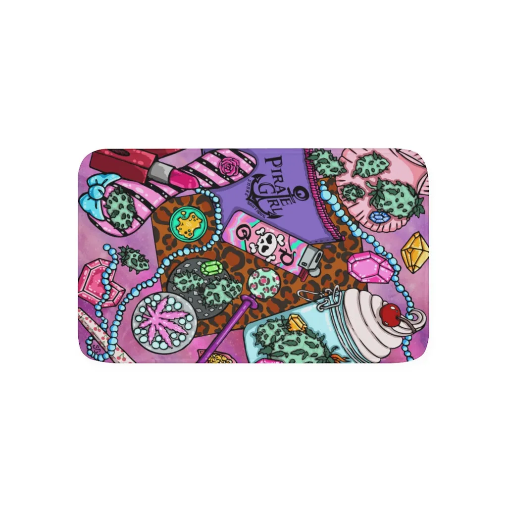 Pirate Girl Memory Foam Bath Mat