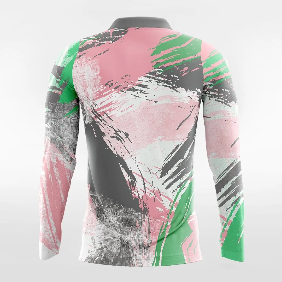 Pop Camouflage V - Customized Men's Sublimated Long Sleeve Soccer Jersey