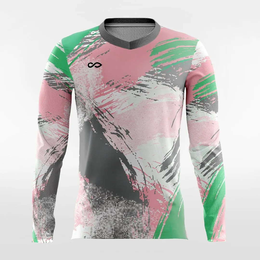 Pop Camouflage V - Customized Men's Sublimated Long Sleeve Soccer Jersey