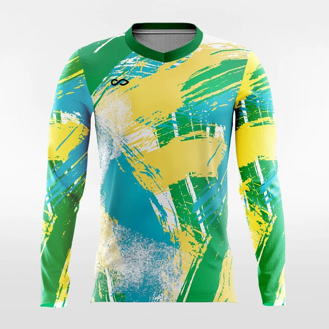 Pop Camouflage V - Customized Men's Sublimated Long Sleeve Soccer Jersey