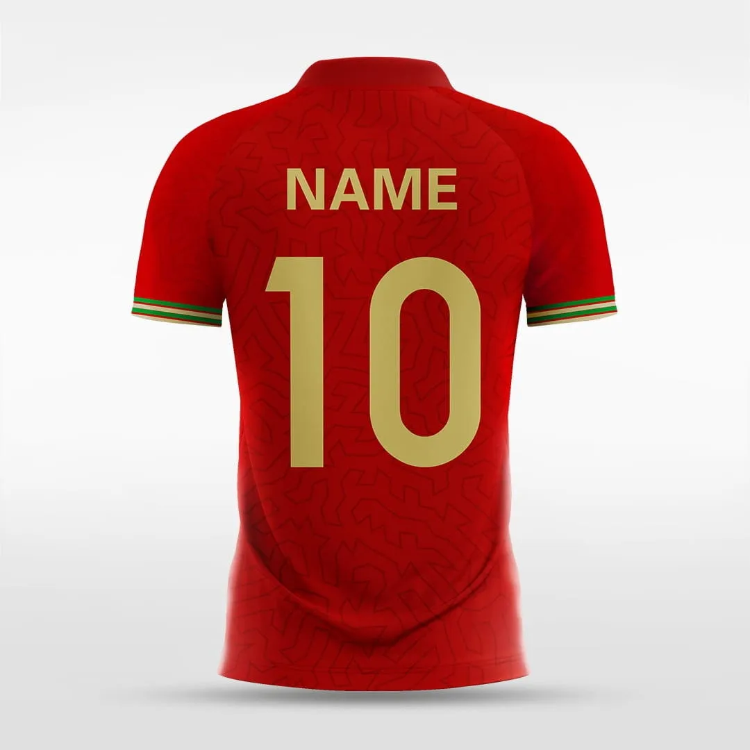 Portugal - Customized Men's Sublimated Soccer Jersey