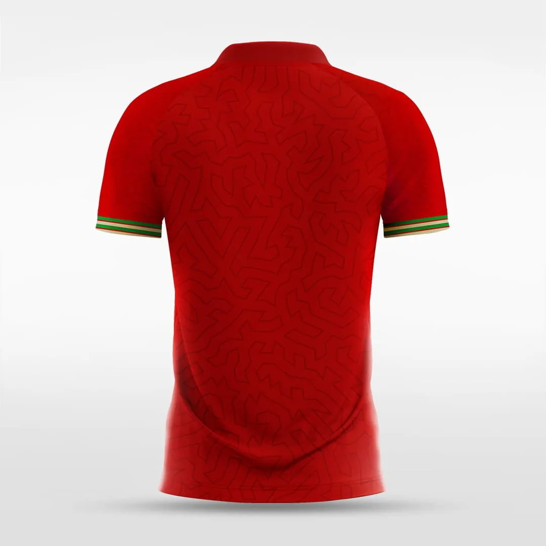 Portugal - Customized Men's Sublimated Soccer Jersey