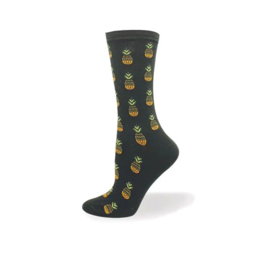 "Pineapple" cotton sock by Point Zero - Medium