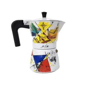 "Salud/Paz/Amor" Design - Moka Pots (Greca) - Puerto Rican Artist - Limited Edition