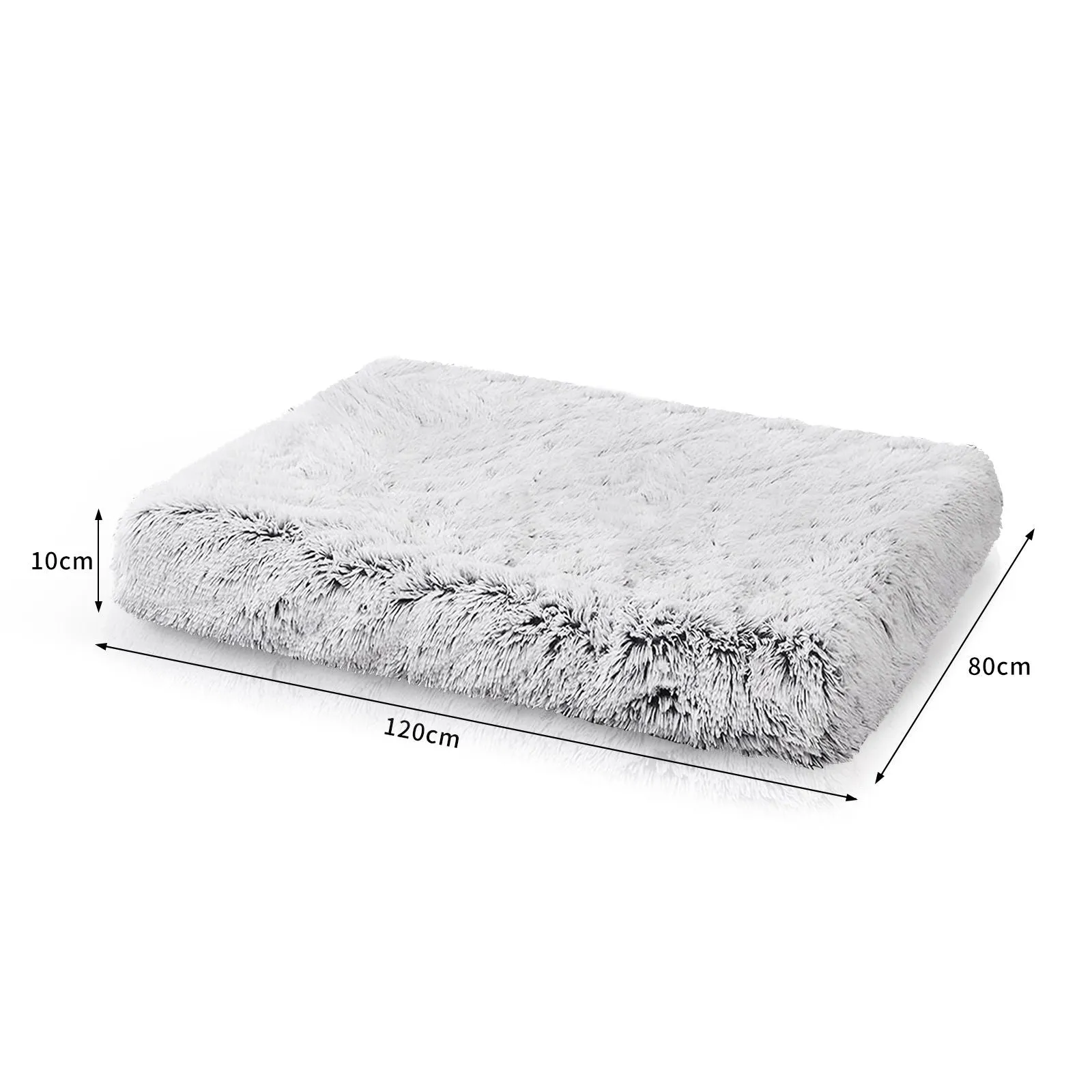 Rectangle Pet Dog Comfort Bed Plush Comfortable Removable Washable Kennel XXL