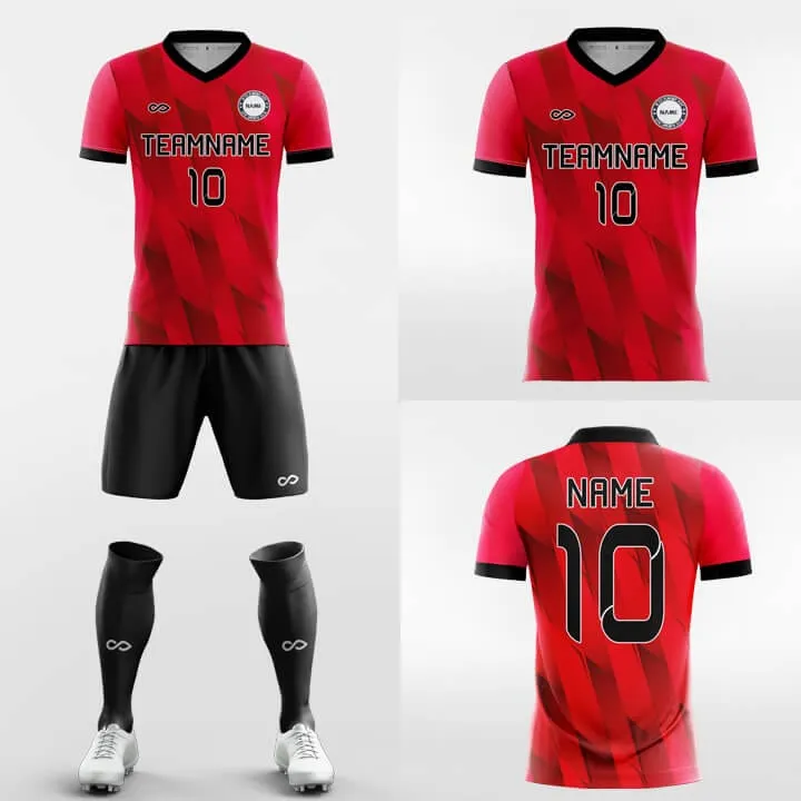 Red Feather - Custom Soccer Jerseys Kit Sublimated Design