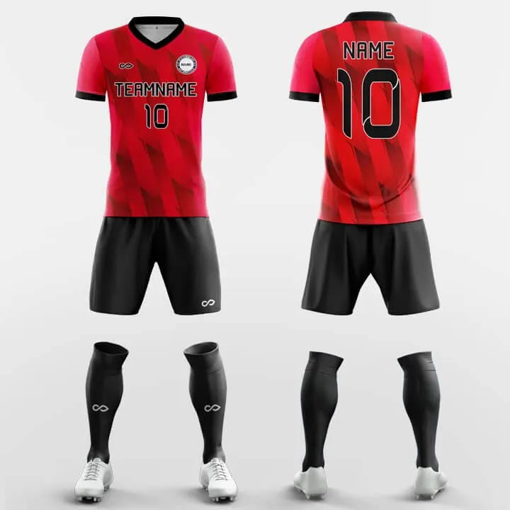 Red Feather - Custom Soccer Jerseys Kit Sublimated Design