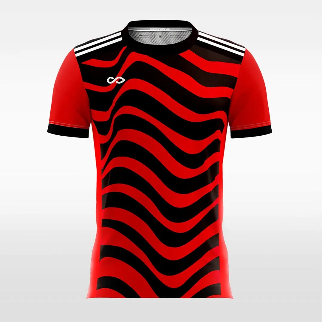 Red Zebra Print - Custom Kids Soccer Jerseys Design Online