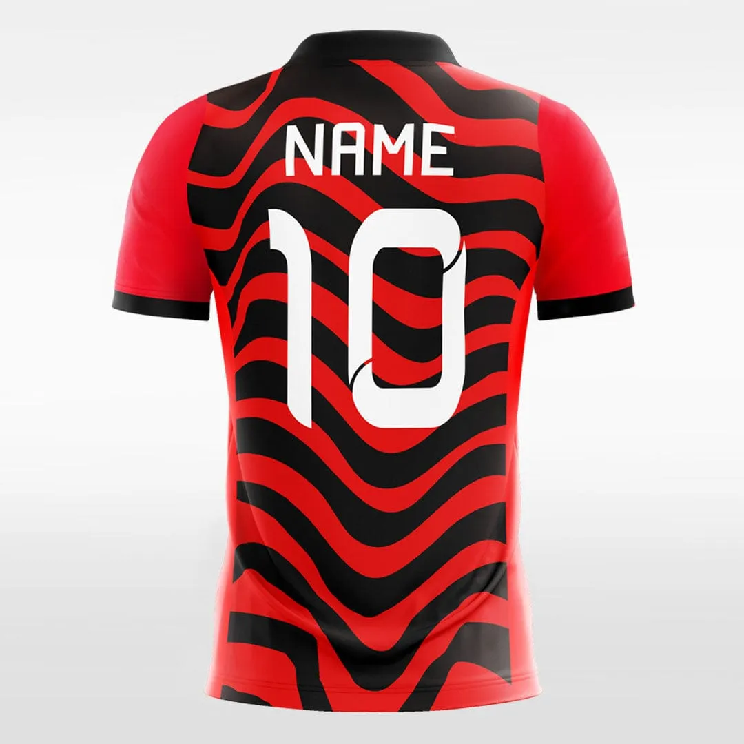 Red Zebra Print - Custom Kids Soccer Jerseys Design Online