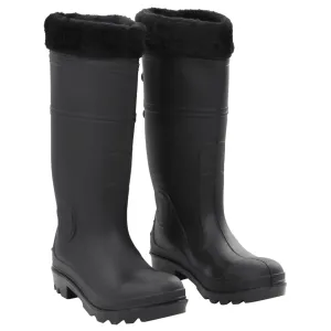 Rian Boots with Removable Socks Black Size 40 PVC