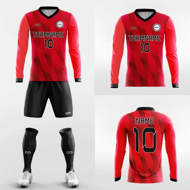 Ribbon - Custom Club Soccer Uniforms Long Sleeve Sublimated