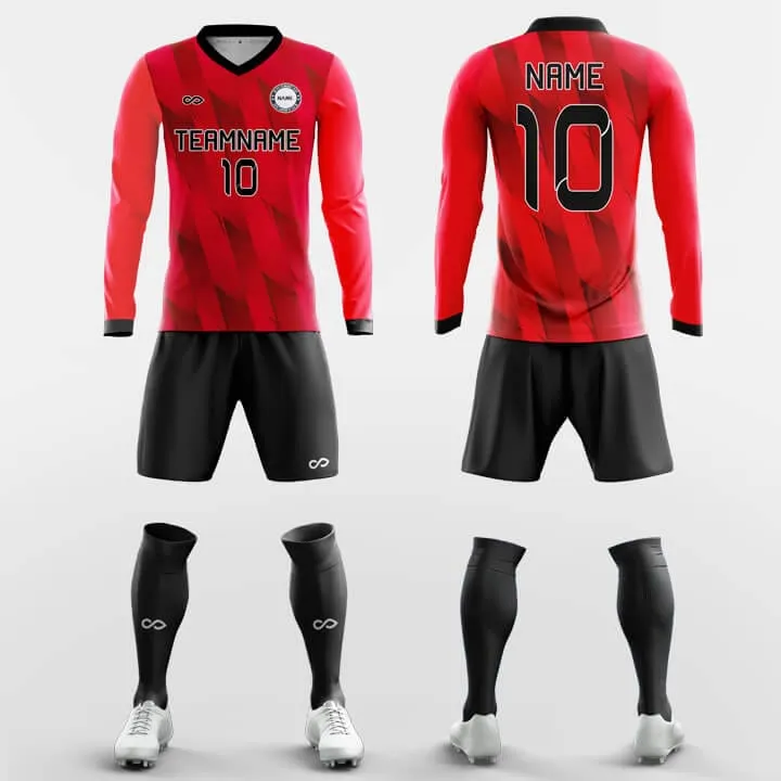 Ribbon - Custom Club Soccer Uniforms Long Sleeve Sublimated