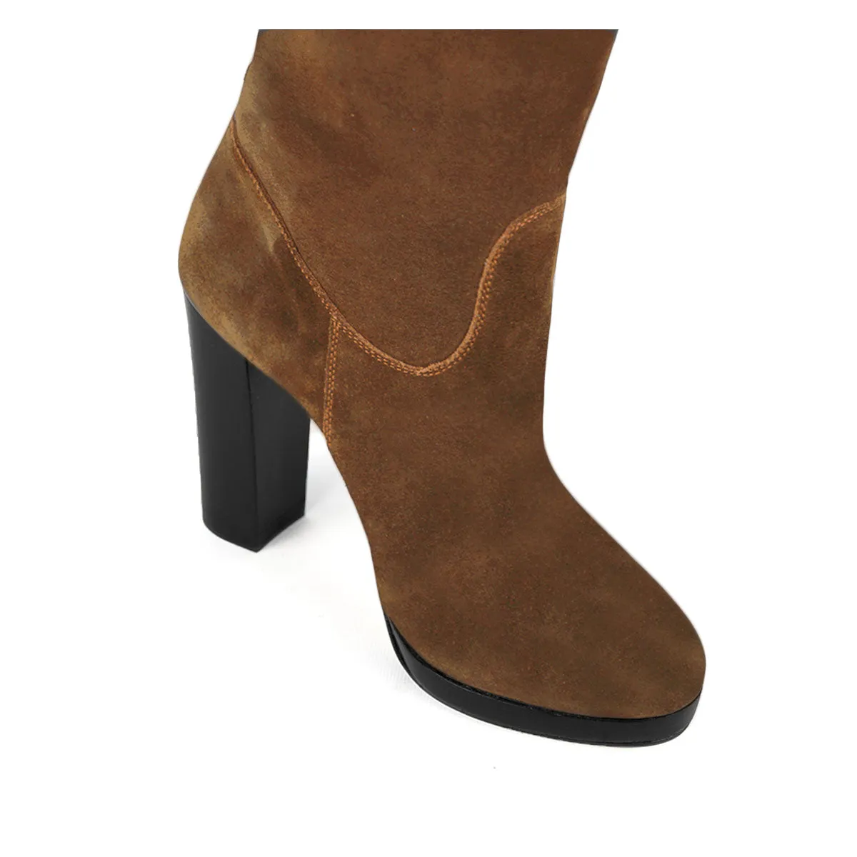 Ribes suede, cognac